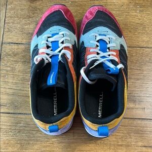 Merrell Red and Blue Sneakers Dynamic Athletic Style